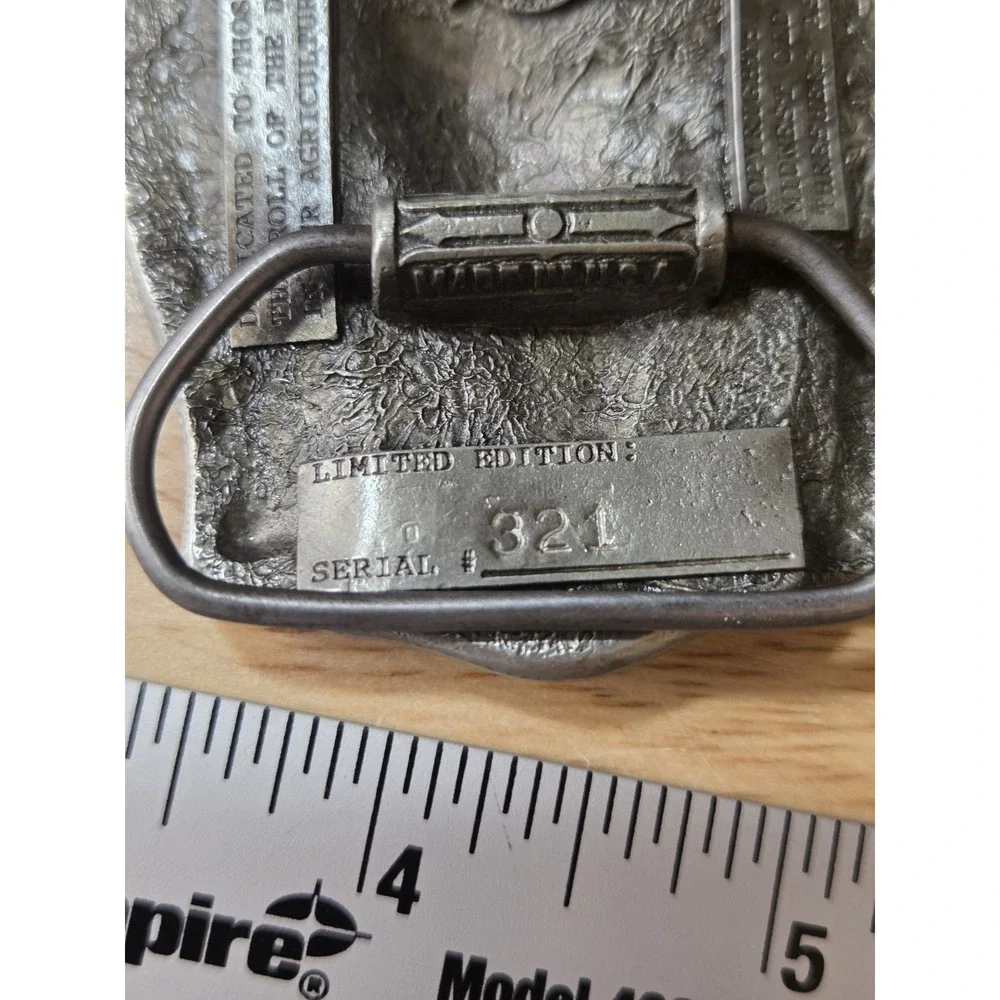 1986 Midwest Old Threshers Reunion Limited Edition Belt Buckle Iowa #321